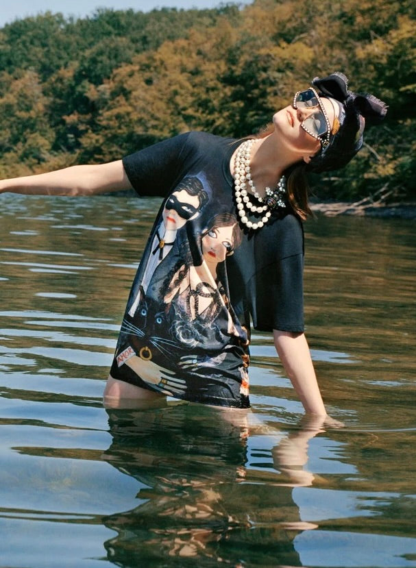 Gucci x Unskilled Worker Women’s Black Graphic Cotton T-Shirt – Size S (Mens)