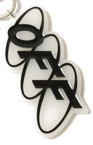 Off-White™ Grey & Black Logo Keyring – 6"