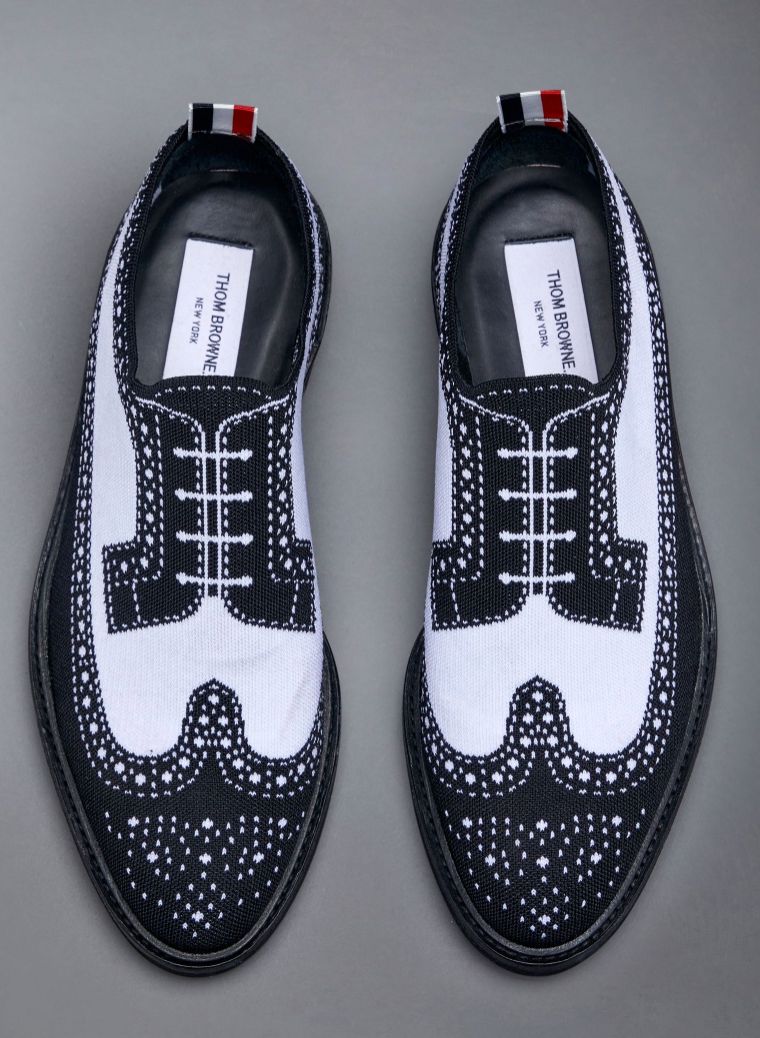 Thom Browne Knit Wingtip Slip-On Brogues – Men’s Size 7 / EU 40