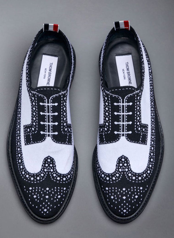 Thom Browne Knit Wingtip Slip-On Brogues – Men’s Size 7 / EU 40