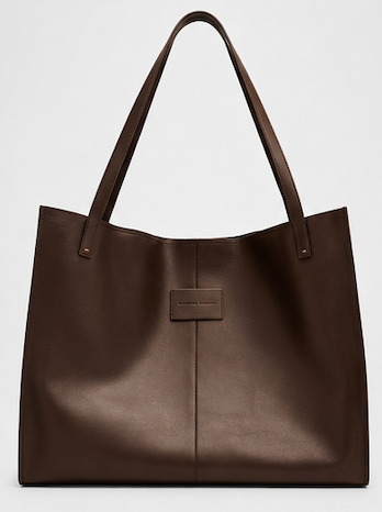 Giuseppe Zanotti Men's Oversized Leather Travel Tote Bag – Dark Brown | Made in Italy