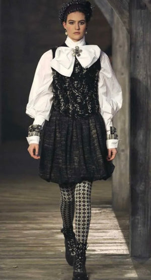 Chanel Pre Fall 2013 "Edinburgh Collection" Bow Poplin Shirt