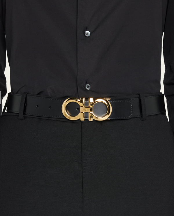 Salvatore Ferragamo Reversible Gancini Leather Belt – Size 38"(L/XL)