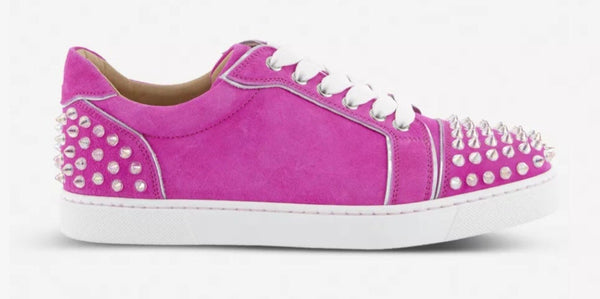 Christian Louboutin Vieira 2 Flat Veau Velours ‘Diva Clear’ – Size 40