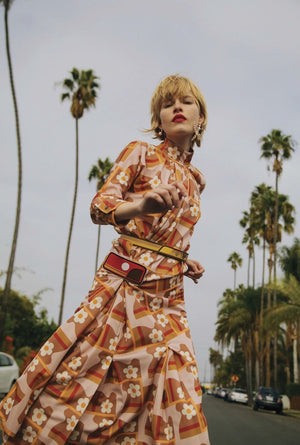 Prada SS 2017 Floral Print Dress - Size 10