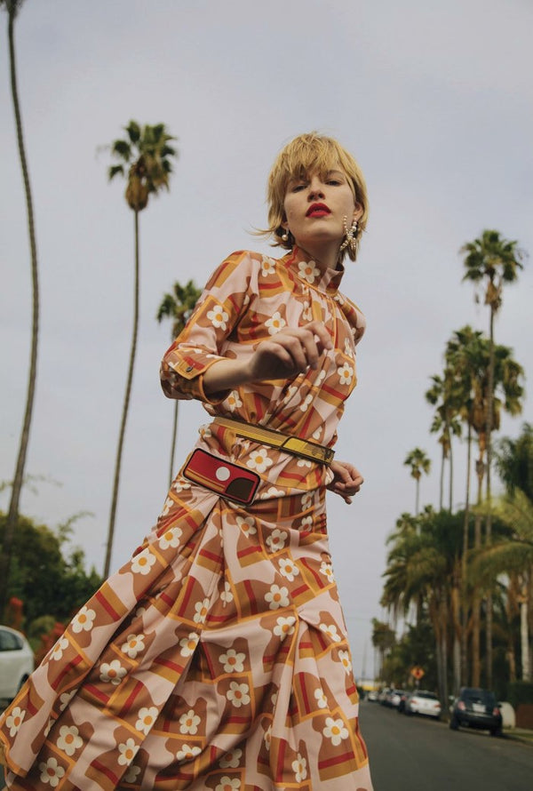 Prada SS 2017 Floral Print Dress - Size 10