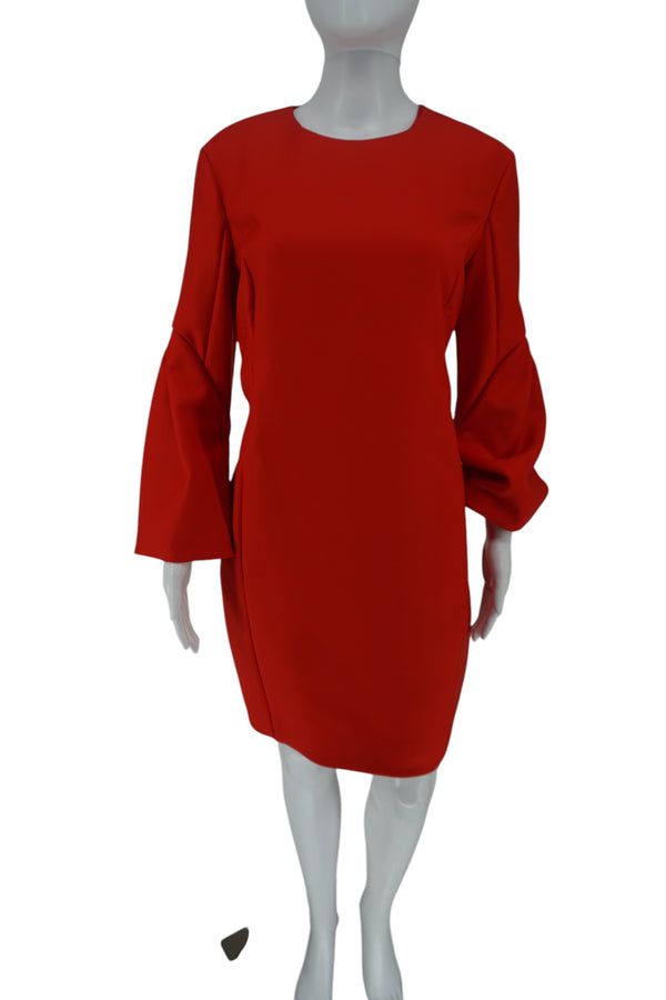 Christian Dior Red Bell Cuff Dress Size 42- NWT