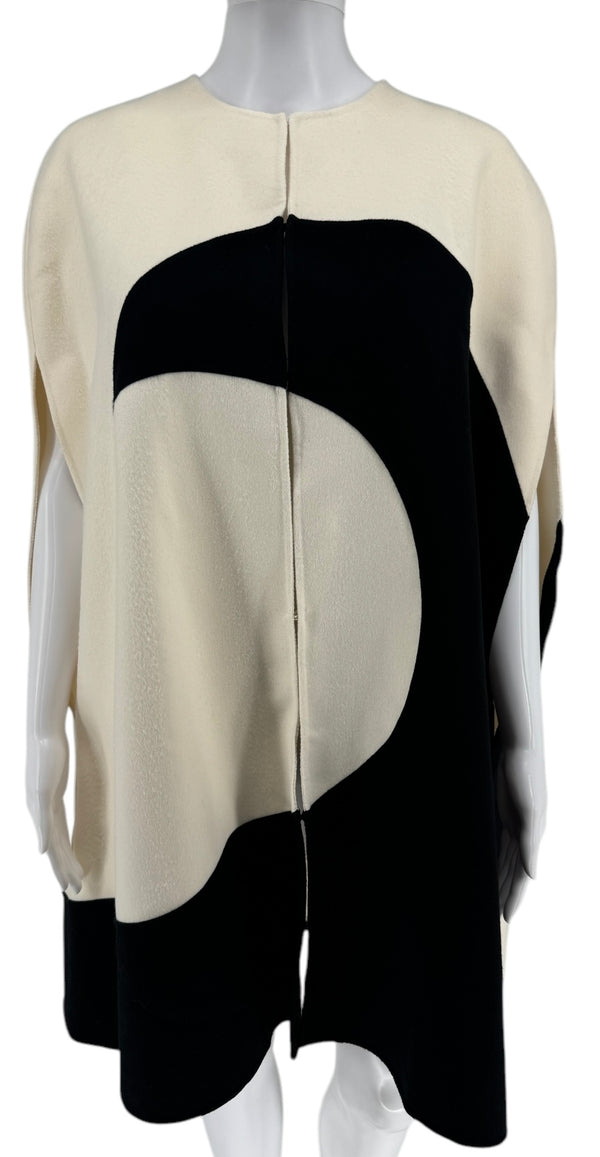 Valentino Two-tone wool and cashmere-blend felt cape - Size 42 - NEW