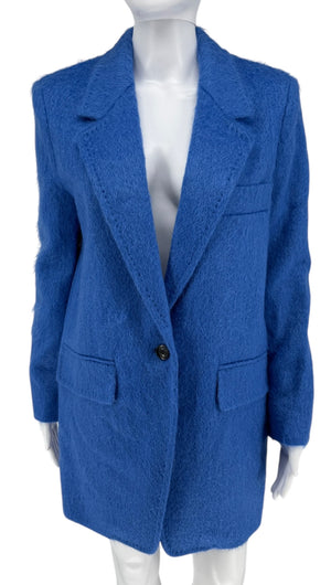 Max Mara Mohair Cobalt Blue Blazer New w/ Tags - Size 6
