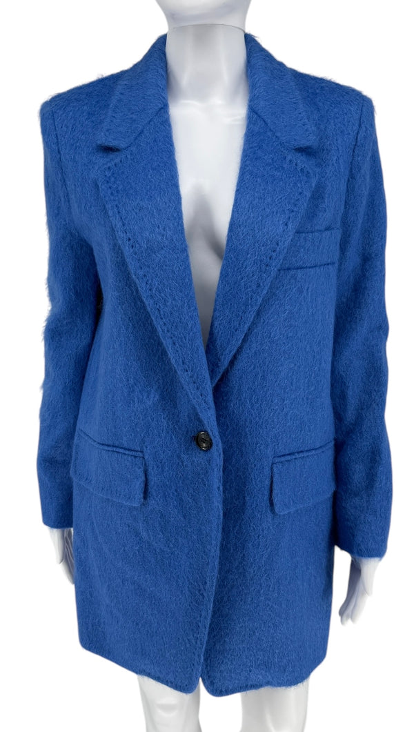 Max Mara Mohair Cobalt Blue Blazer New w/ Tags - Size 6