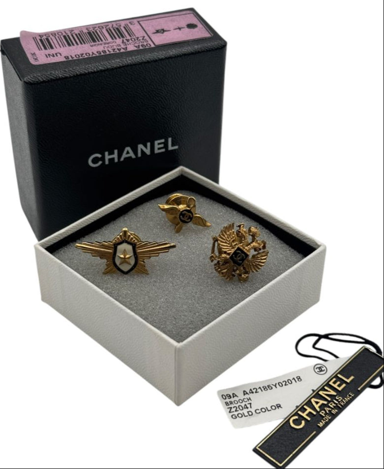 CHANEL Paris-Moscow Collection Brooch Pin Set – 2009 Pre-Fall Métiers d’Art