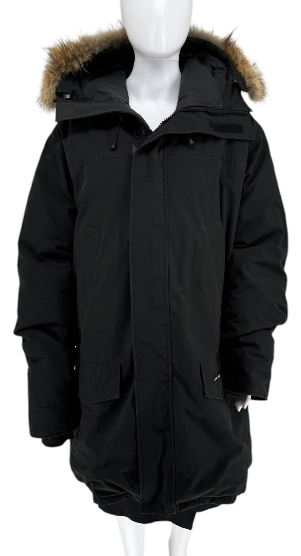 CANADA GOOSE Langford Parka w/ Coyote Fur Hood Color Black Sz XXL