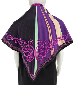 Versace 100% Silk Scarf - Medusa Logo