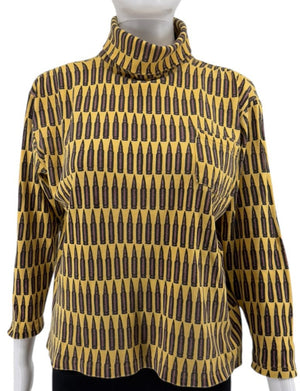 Stephen Sprouse Bullet Print Turtleneck Top – Size M (Good Condition)