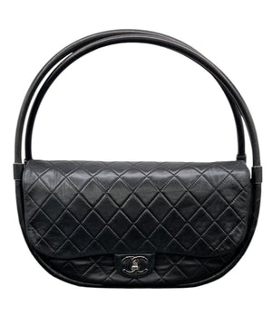 Chanel 2013 Black Hula Hoop Bag - Medium