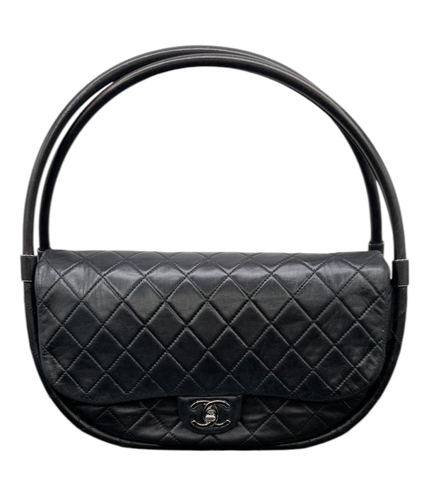 Chanel 2013 Black Hula Hoop Bag - Medium