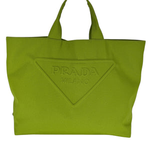 Prada Lime Green Large Tote