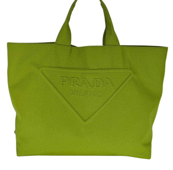 Prada Lime Green Large Tote