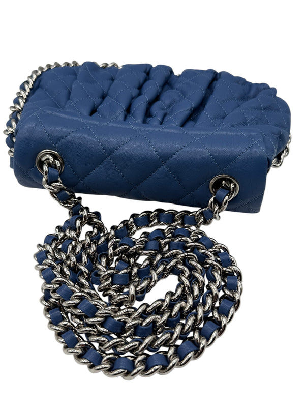 Chanel Cruise 2012 Chain Around Small Crossbody Bag - Blue
