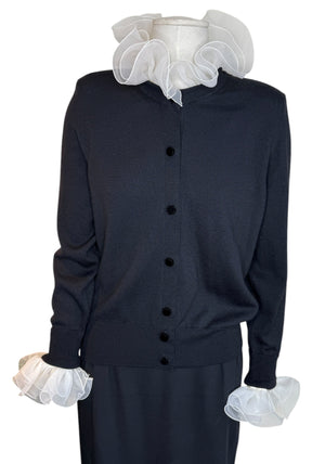 Marc Jacobs Ruffle Cardigan - Size L- NWT