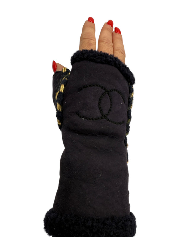 Chanel Lamb Cutoff Gloves- NWT