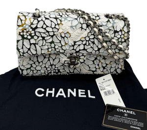 Chanel Double Flap Limited Edition Floral Tweed