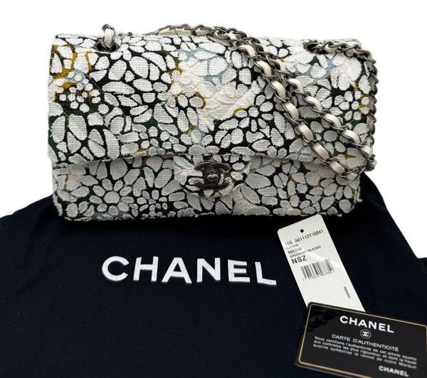 Chanel Double Flap Limited Edition Floral Tweed