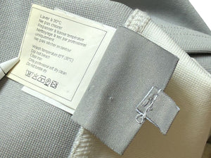 Chanel Two-Tone Grey & Cream Logo Tee – Size FR 42 (US 8)