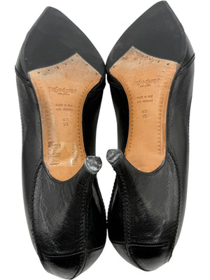 Yves Saint Laurent Black Leather Pumps – Size 41
