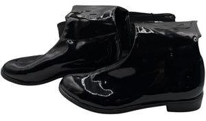 Stuart Weitzman 50/50 Over-the-Knee Boots in Black Patent Leather – Size 9.5