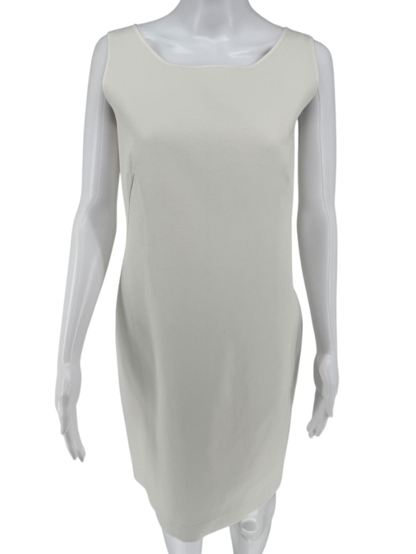 Akris Ivory Sleeveless Shift Dress - US 10