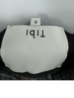 Tibi Oversized Check Blazer with Slit Sleeves - Size 8