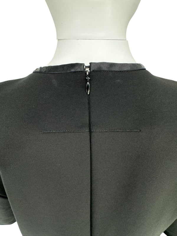 Givenchy Fluted Hem Satin-Trim Dress - Size 44