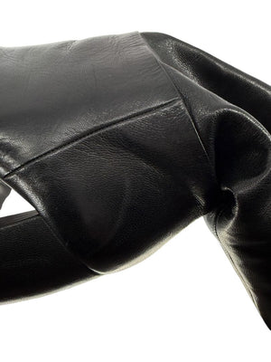 Prada Black Leather Knee-High Boots – Size 39.5