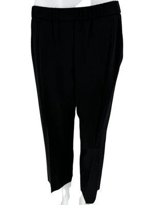 Brunello Cucinelli Black Tapered Pull-On Trousers with Side Pockets – Size US 8