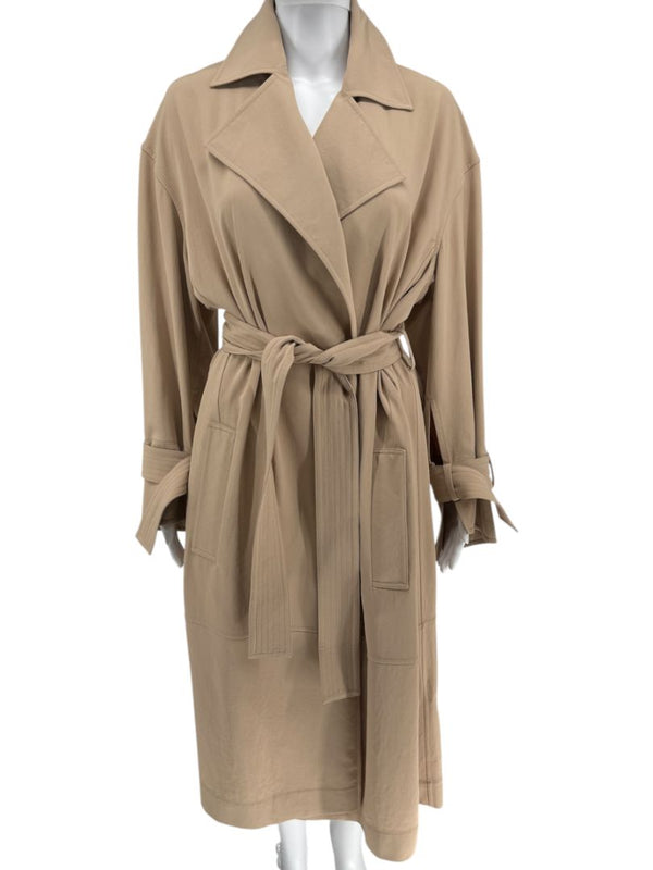 Victoria Beckham Camel Belted Trench Coat – Size US 6 / UK 10 / FR 38 / IT 42