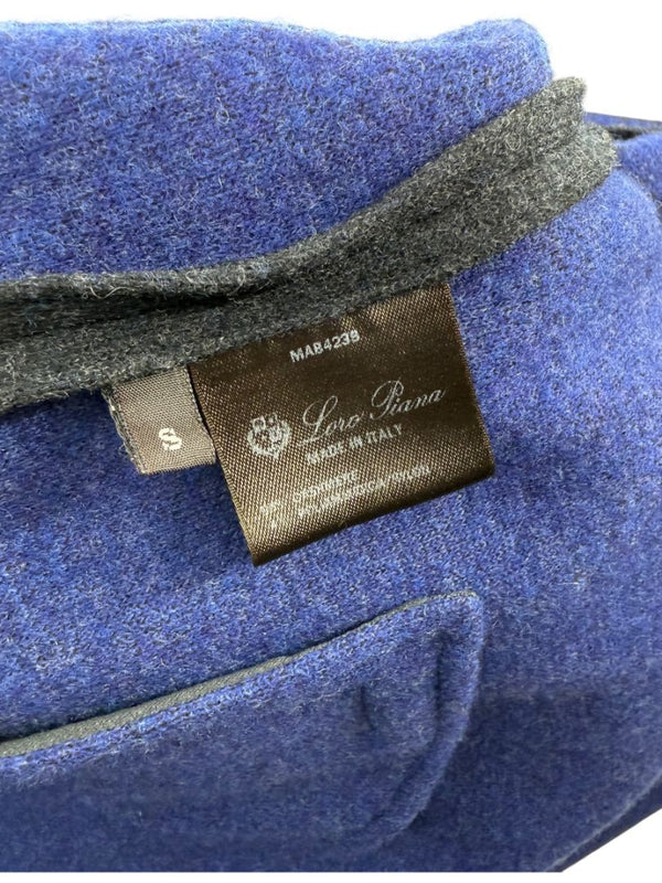 Loro Piana Charcoal Grey Reversible Wool-Cashmere Tunic Dress – Size S