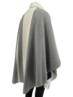 Piazza Sempione Two-Tone Wool-Cashmere Cape - Size IT 42