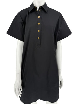 Michael Kors Collection Black Poplin Shirt Dress – Size XS