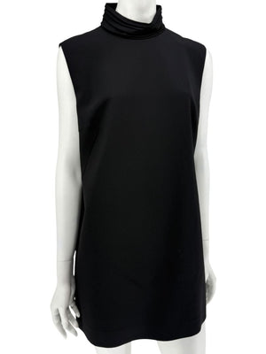 Loro Piana Black Virgin Wool Sleeveless Mini Dress – Size IT 46