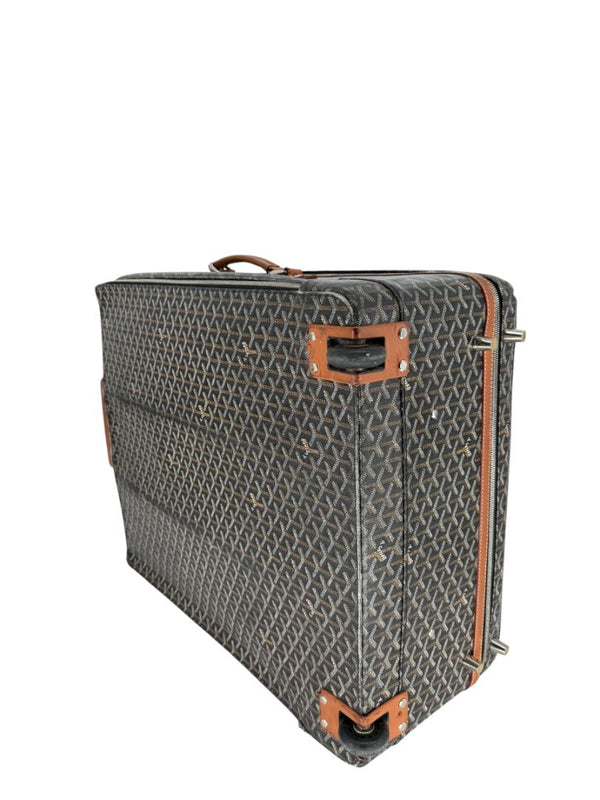 Goyard Goyardine Canvas Large Rolling Suitcase – 25.6" x 19.7" x 9.8"