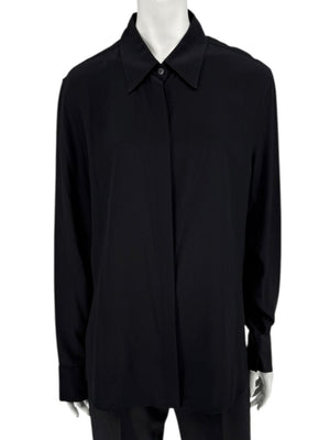 Stella McCartney Black 100% Silk Shirt – Size IT 48