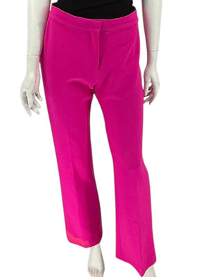 Victoria Victoria Beckham Fuchsia Wool-Blend Tailored Trousers – Size US 10