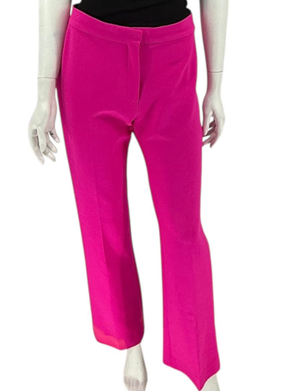Victoria Victoria Beckham Fuchsia Wool-Blend Tailored Trousers – Size US 10