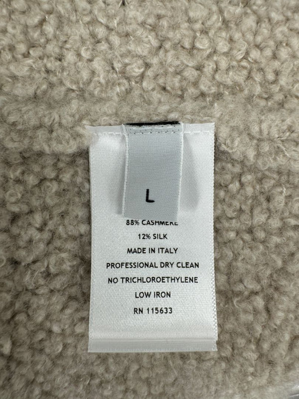 Gabriela Hearst Beige Bouclé Cashmere-Silk Cardigan – Size L