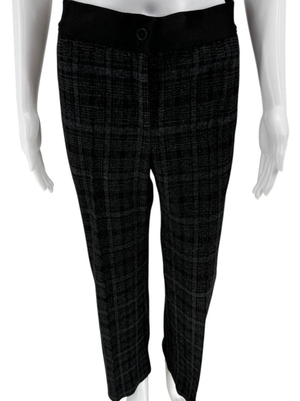 A-K-R-I-S Punto Charcoal Glen Plaid Blazer & Pants Set – Size 10