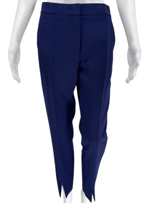 Max Mara Blue Virgin Wool Blend Pant Suit – Size US 12