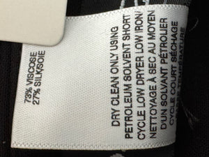 Oscar de la Renta Black Asymmetric Overlay Pants – Size 10- NWT