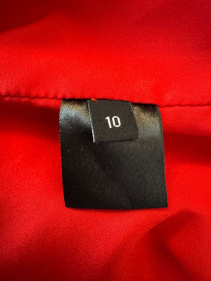 Brandon Maxwell Red Shift Dress – Size 10