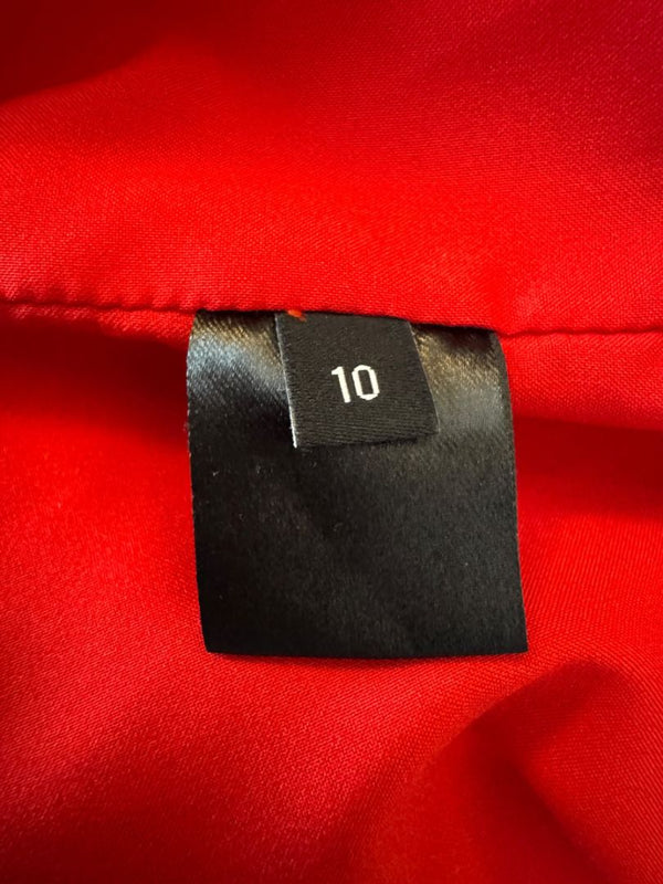 Brandon Maxwell Red Shift Dress – Size 10